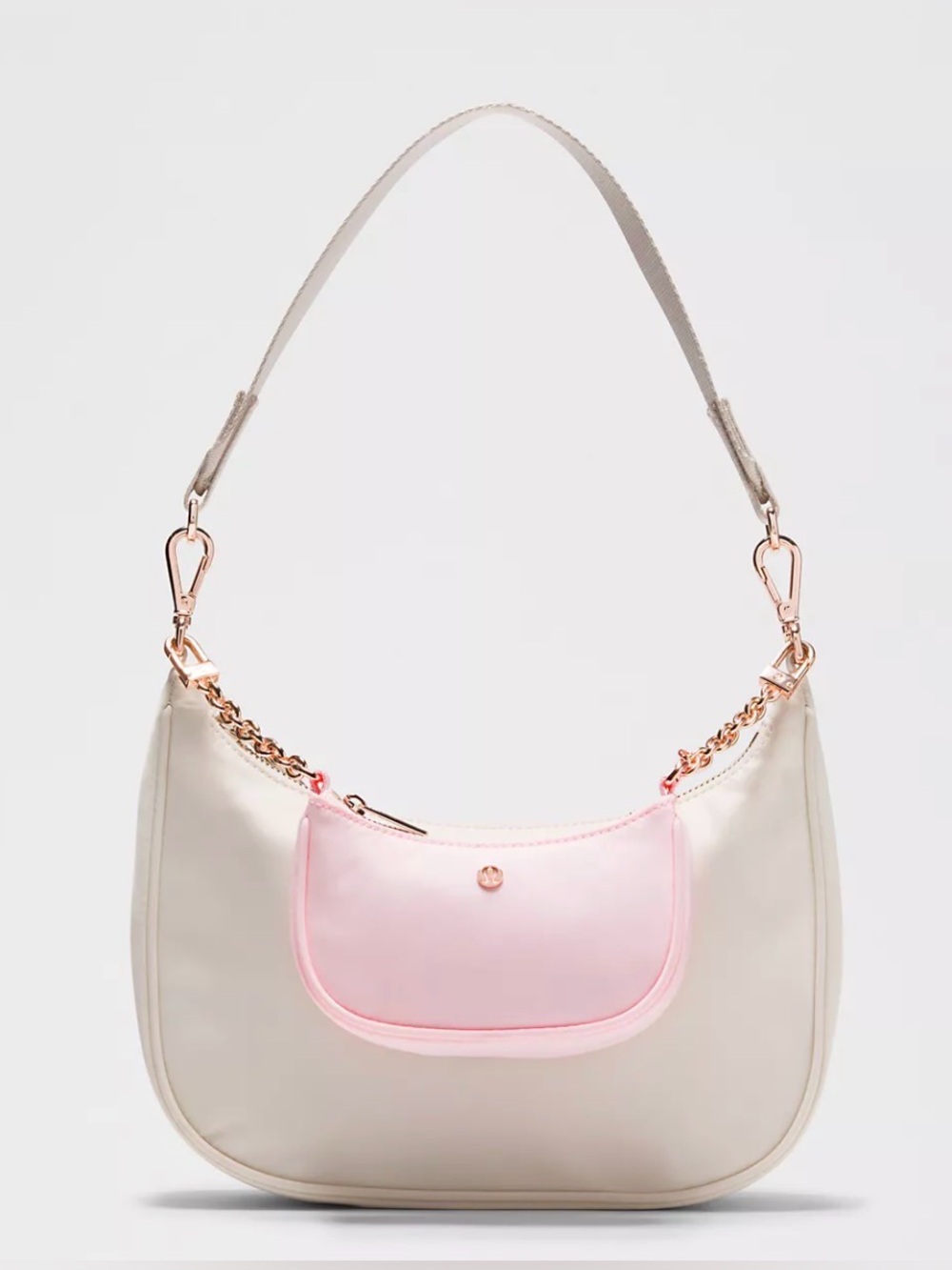 lululemon City Essentials Soft Pink Chain-Handle Mini Shoulder Bag - Picture 4 of 8